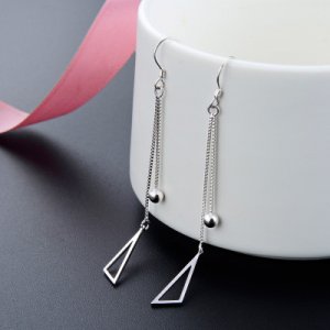 Cubic Zirconia Sterling Silver Drop Earrings